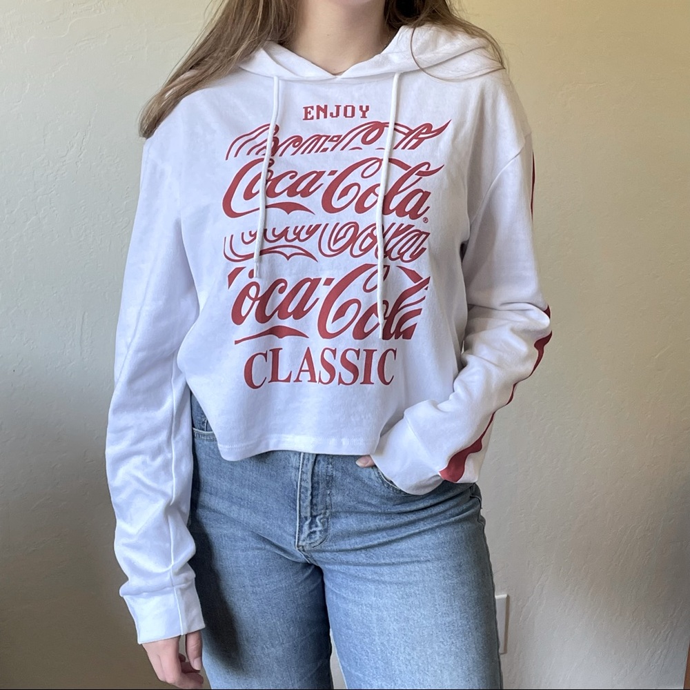 Lightweight Coke logo hoodie